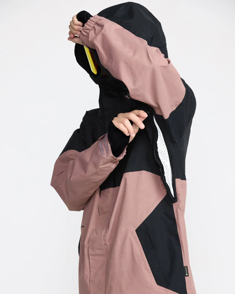 Load image into Gallery viewer, Volcom Men&#39;s L Insulated Gore-Tex Snow Jacket Mauve G0452602-MVE
