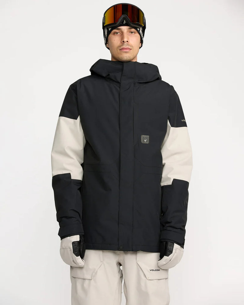 Load image into Gallery viewer, Volcom Men&#39;s Primry Insulated Snow Jacket Black G0452605-BLK
