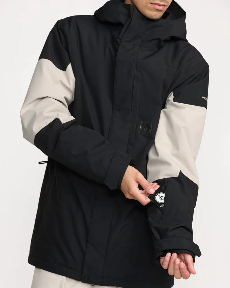 Load image into Gallery viewer, Volcom Men&#39;s Primry Insulated Snow Jacket Black G0452605-BLK
