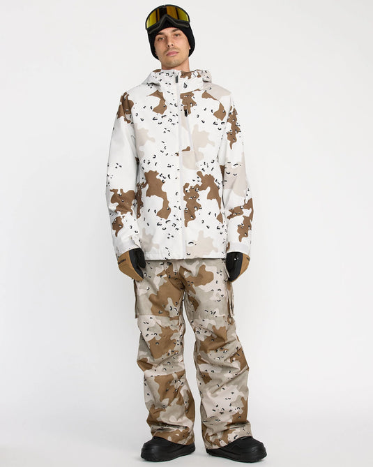 Volcom Men's 2836 Insulated Snow Jacket White G0452606-WHT