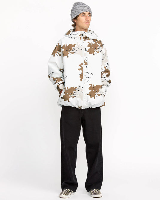 Volcom Men's 2836 Insulated Snow Jacket White G0452606-WHT