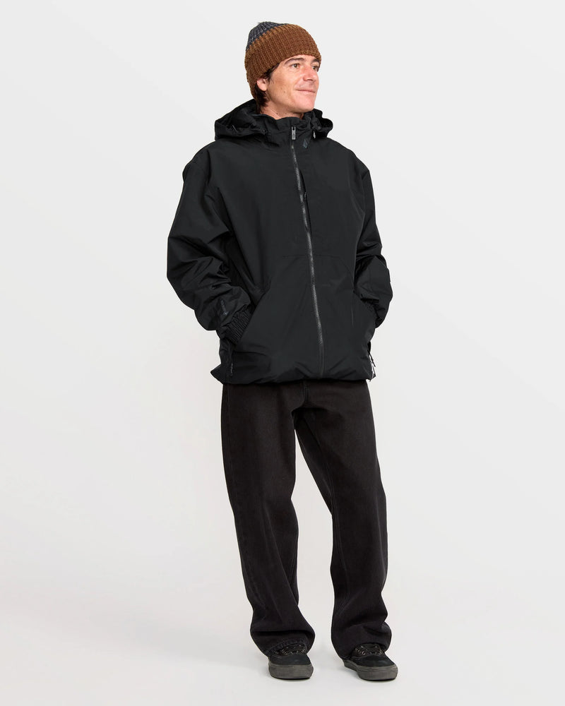 Load image into Gallery viewer, Volcom Men&#39;s Longo Gore-Tex Snow Jacket Black G0652603_BLK
