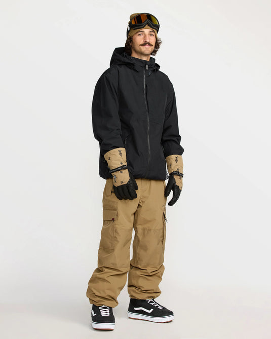 Volcom Men's Longo Gore-Tex Snow Jacket Black G0652603_BLK