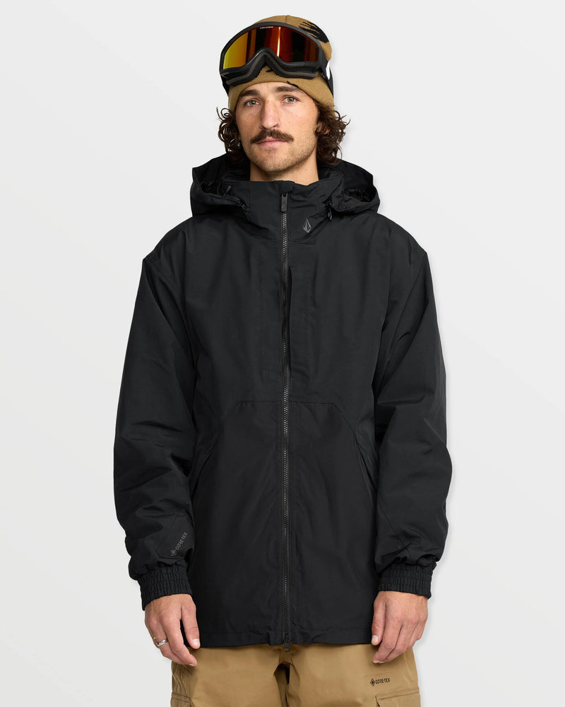 Load image into Gallery viewer, Volcom Men&#39;s Longo Gore-Tex Snow Jacket Black G0652603_BLK
