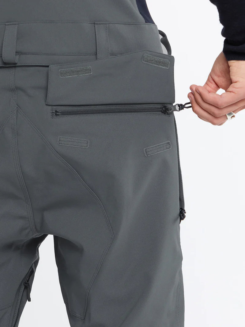 Load image into Gallery viewer, Volcom Men&#39;s Roan Bib Overall Snow Pants Dark Grey G1352608-DGR
