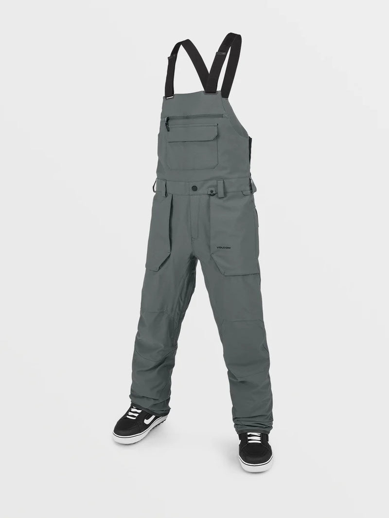 Load image into Gallery viewer, Volcom Men&#39;s Roan Bib Overall Snow Pants Dark Grey G1352608-DGR
