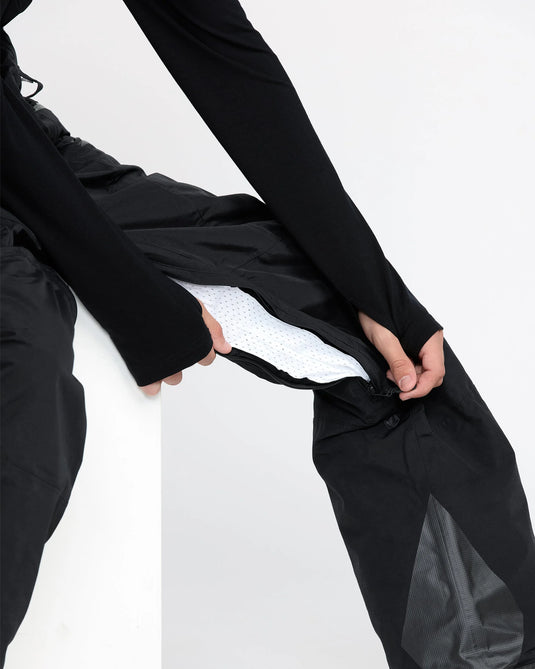 Volcom Men's Rain Gore-Tex Bib Overall Snow Pants Black G1352604-BLK