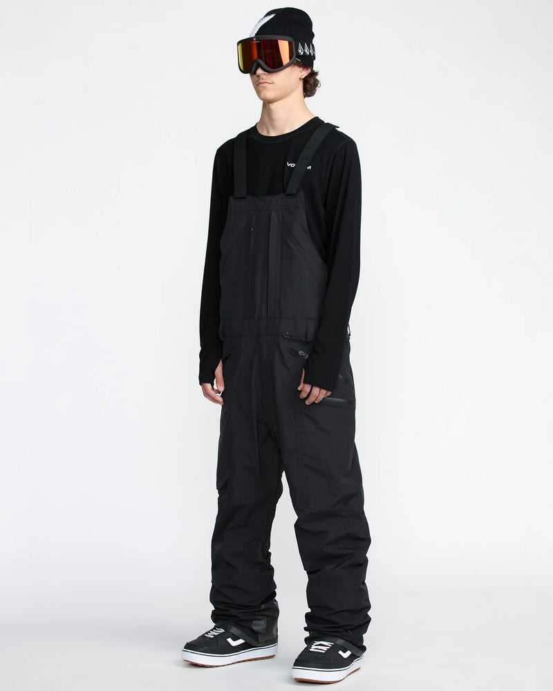Load image into Gallery viewer, Volcom Men&#39;s Rain Gore-Tex Bib Overall Snow Pants Black G1352604-BLK
