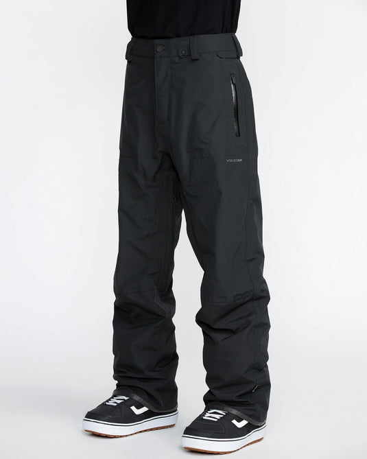 Volcom Men's L Gore-Tex Snow Pants Black G1352605-BLK