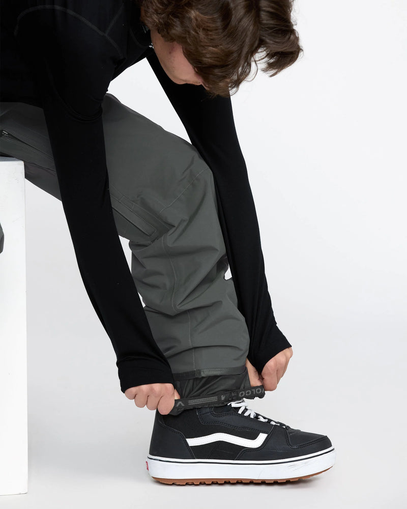 Load image into Gallery viewer, Volcom Men&#39;s L Gore-Tex Snow Pants Dark Grey G1352605-DGR
