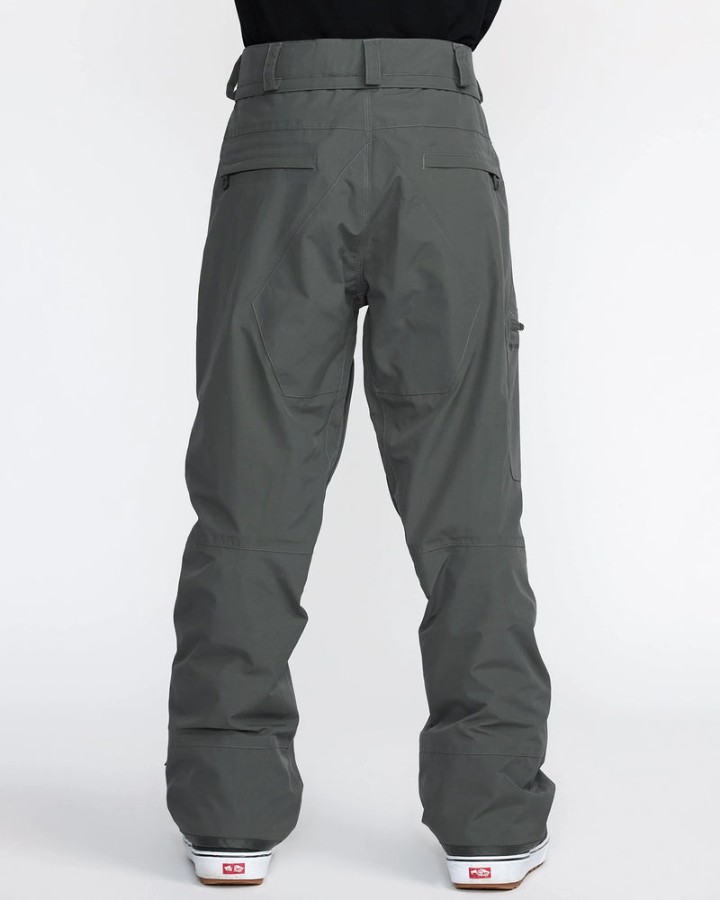 Load image into Gallery viewer, Volcom Men&#39;s L Gore-Tex Snow Pants Dark Grey G1352605-DGR
