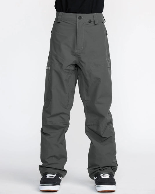 Volcom Men's L Gore-Tex Snow Pants Dark Grey G1352605-DGR