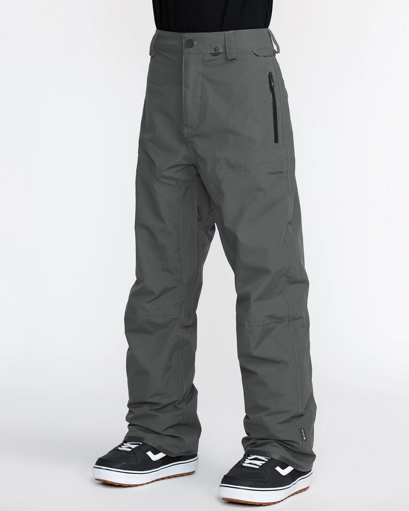 Load image into Gallery viewer, Volcom Men&#39;s L Gore-Tex Snow Pants Dark Grey G1352605-DGR
