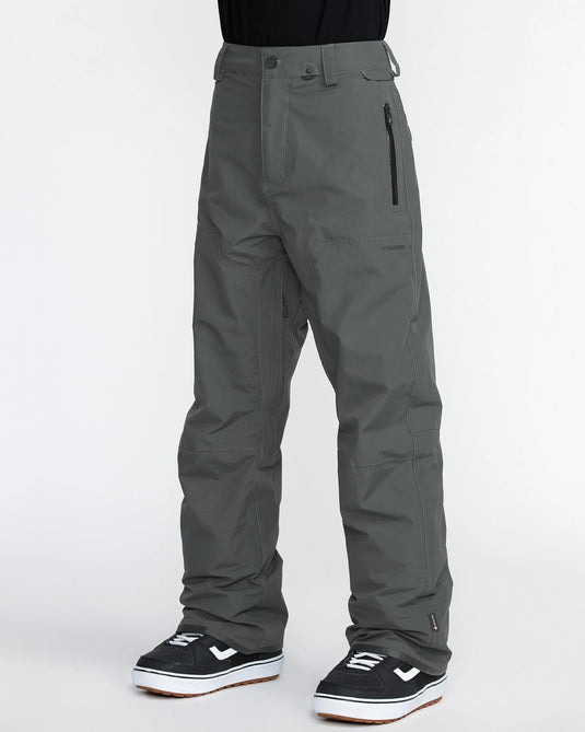 Volcom Men's L Gore-Tex Snow Pants Dark Grey G1352605-DGR