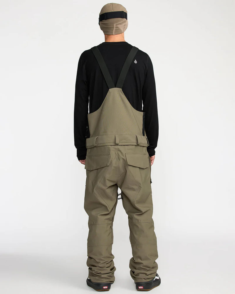 Load image into Gallery viewer, Volcom Men&#39;s Roan Bib Overall Snow Pants Military G1352608-MIL
