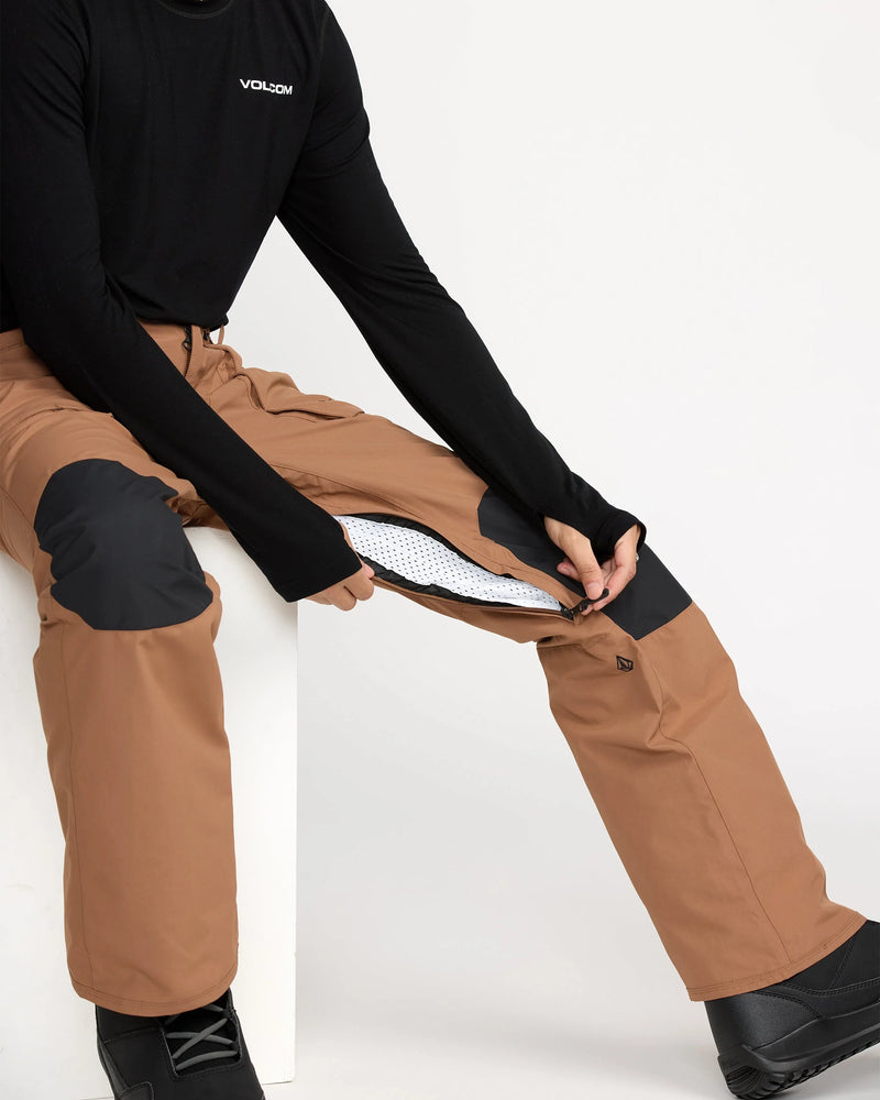 Load image into Gallery viewer, Volcom Men&#39;s Roan Snow Pants Terra Brown G1352613-TBR
