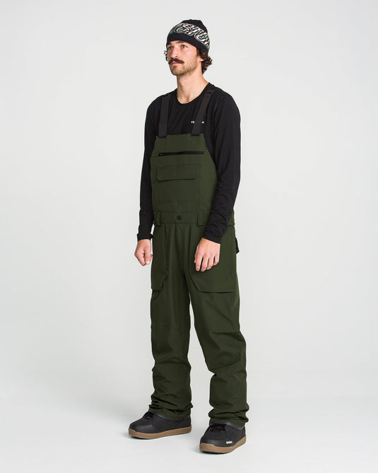 Volcom Men's Roan Bib Dkgreen G1352658-DGN