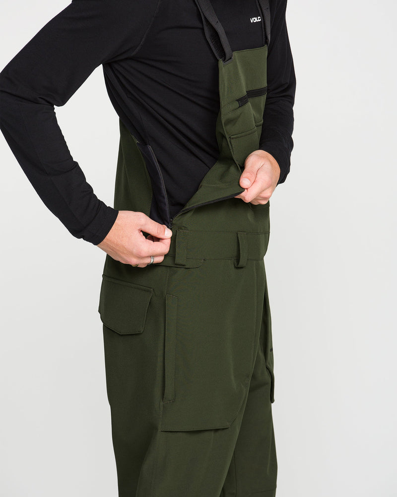 Load image into Gallery viewer, Volcom Men's Roan Bib Dkgreen G1352658-DGN
