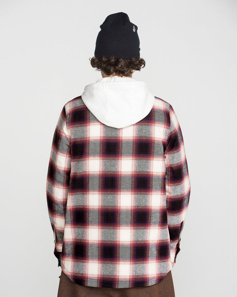 Load image into Gallery viewer, Volcom Men's Enson Insulated Riding Flannel Jacket Blue G1652650-BLU
