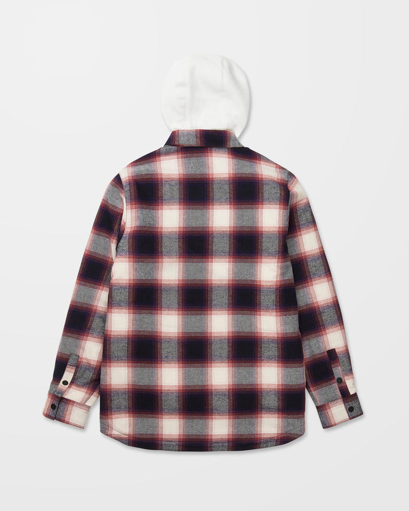 Load image into Gallery viewer, Volcom Men's Enson Insulated Riding Flannel Jacket Blue G1652650-BLU
