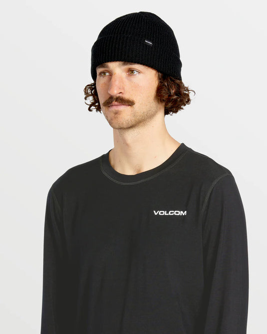 Volcom Men's Merino Blend Base Layer Top Black G2152501-BLK