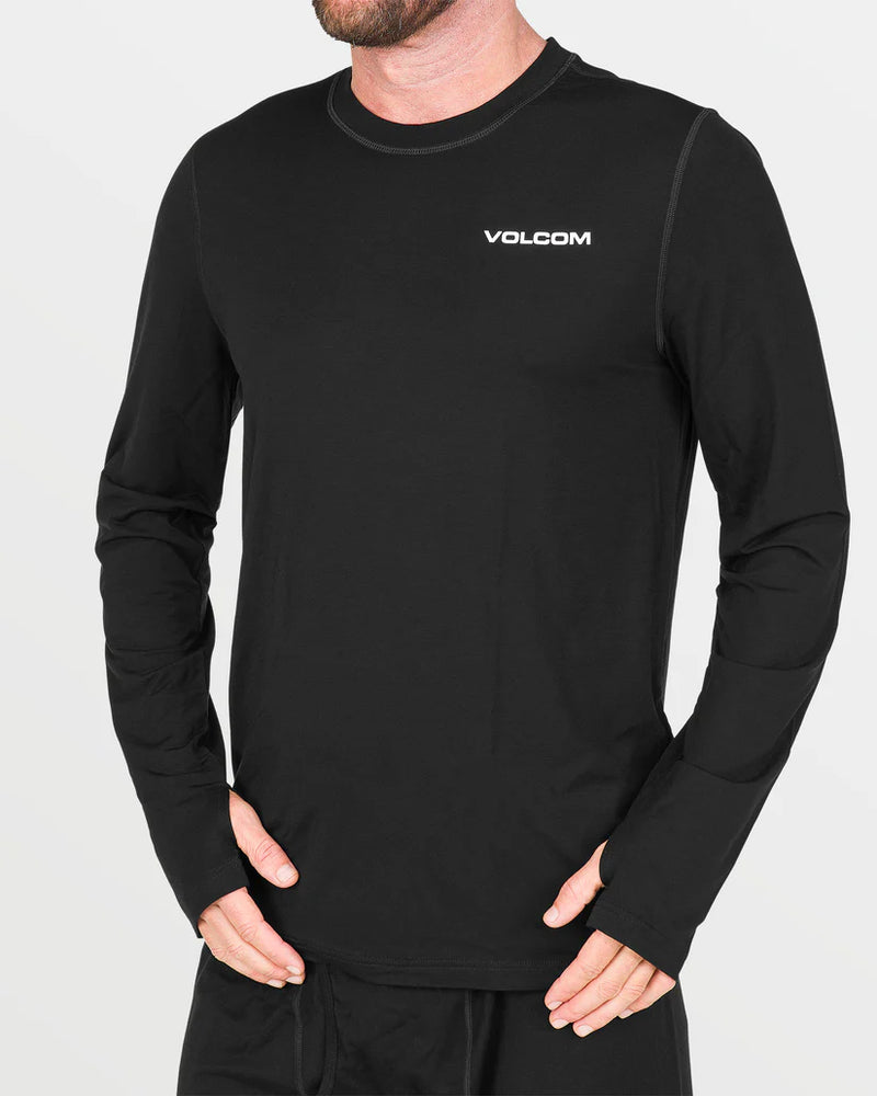 Load image into Gallery viewer, Volcom Men&#39;s Merino Blend Base Layer Top Black G2152501-BLK
