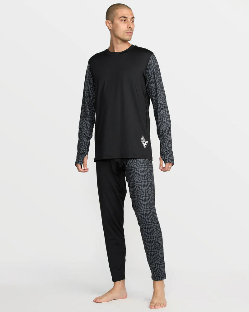 Load image into Gallery viewer, Volcom Men&#39;s V-Science Base Layer Top Black/Charcoal G2152502-BCH
