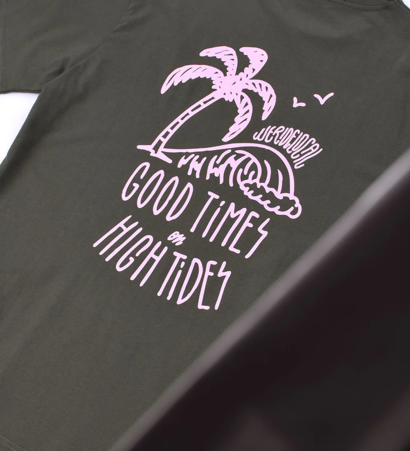 Load image into Gallery viewer, We Ride Local Men's Good Times T-Shirt Midnight Olive MTGTMO_SS26
