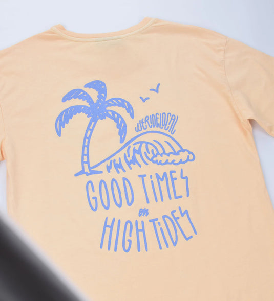 We Ride Local Women's Happy Hour T-shirt Peach FTGTP_SS26