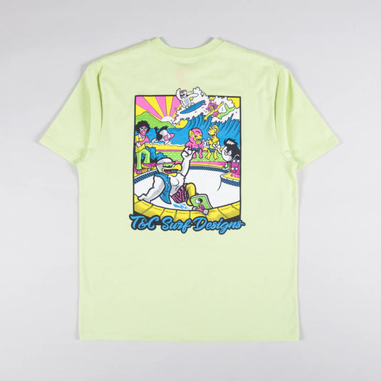 T&C Men's Gnar Gull T-Shirt Washed Lime TM4TS-1337