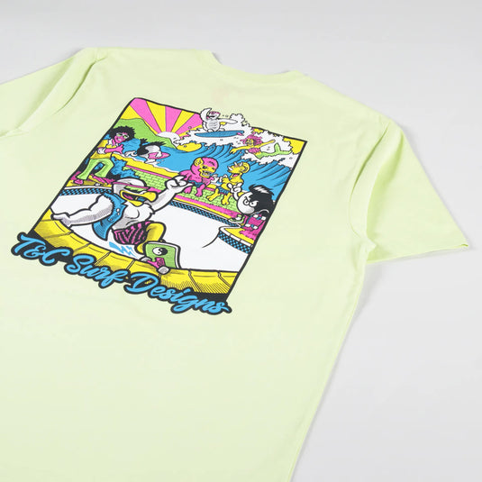 T&C Men's Gnar Gull T-Shirt Washed Lime TM4TS-1337