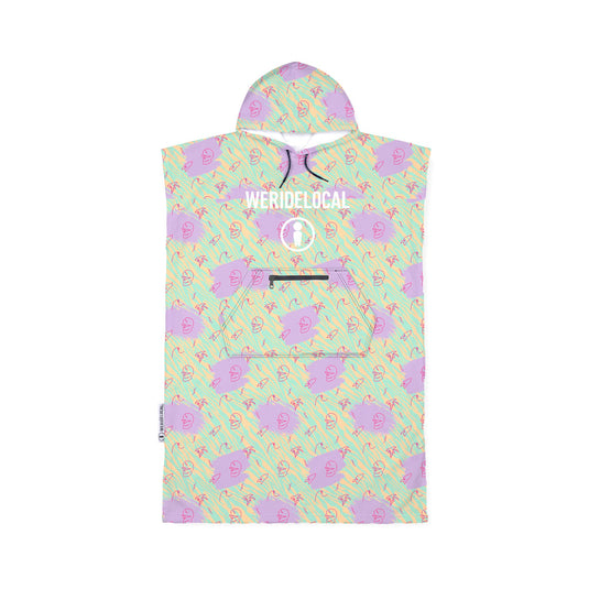 We Ride Local Unisex Groovy Pop Travel Poncho Multi PTGP_SS26