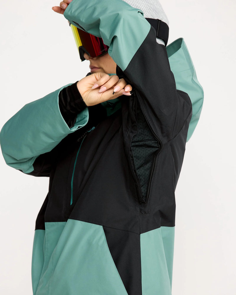 Load image into Gallery viewer, Volcom Women&#39;s V.Co Tech Eras Gore-Tex Insulated Snow Jacket Arctic Blue H0452603-ATB
