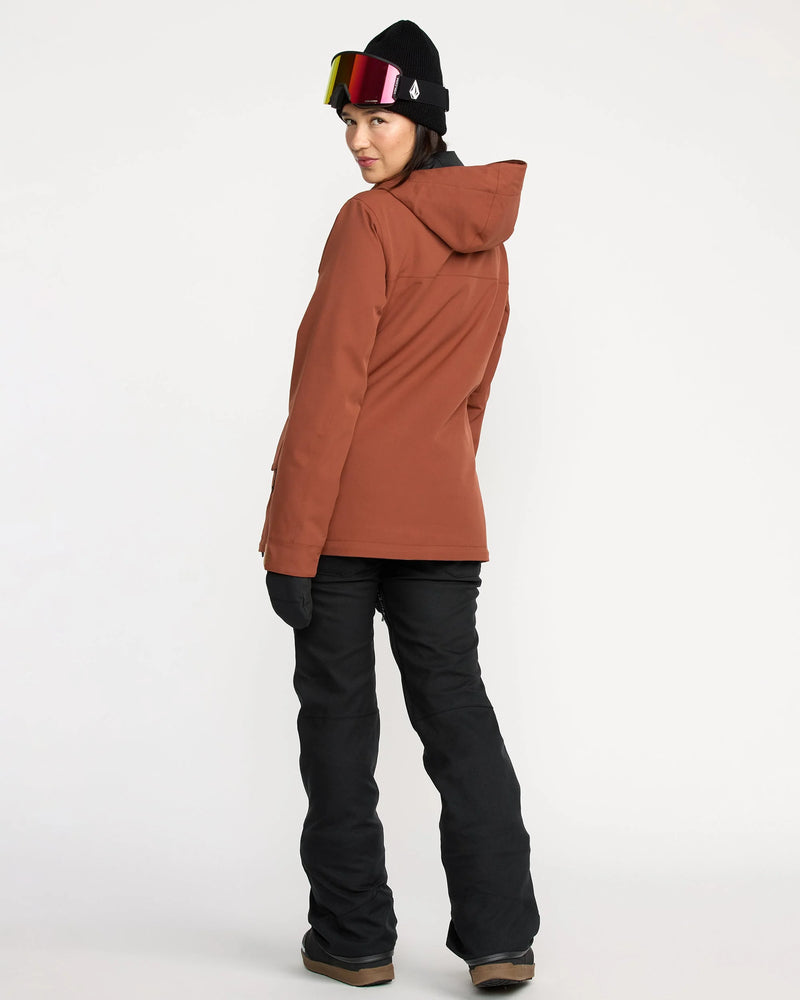 Load image into Gallery viewer, Volcom Women&#39;s Stoney Shadow Insulated Snow Jacket Henna H0452607-HEN
