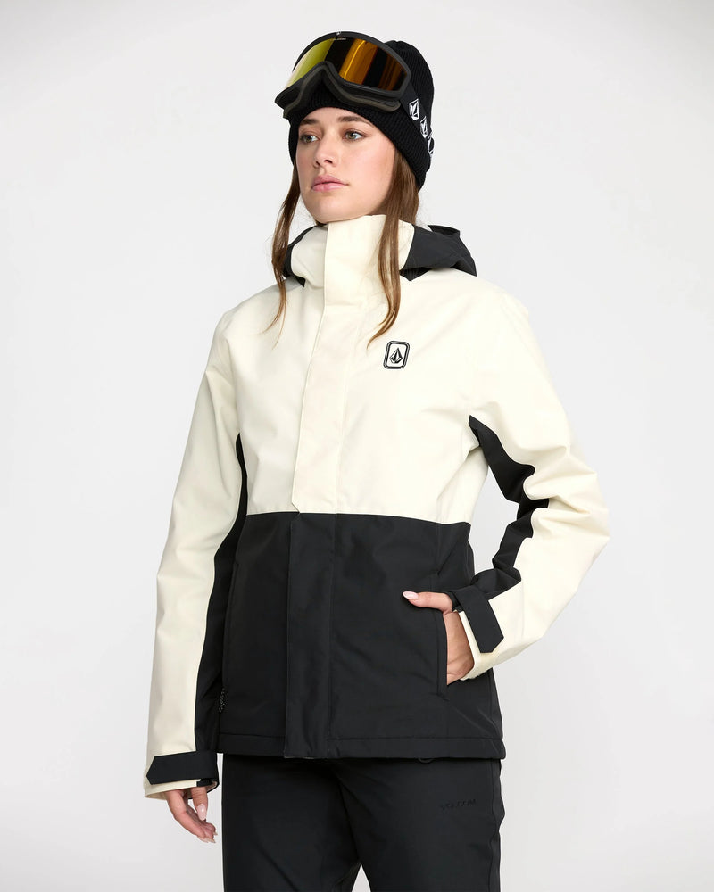Load image into Gallery viewer, Volcom Women&#39;s Bolt Insulated Snow Jacket Bone H0452609-BNE
