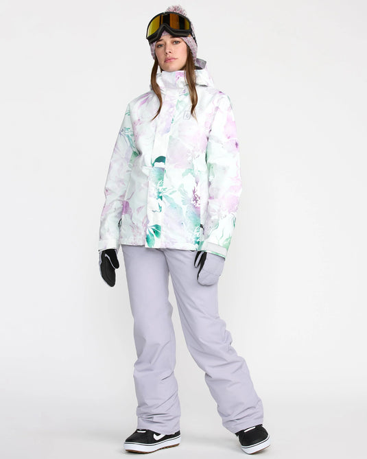 Volcom Women's Bolt Insulated Snow Jacket White H0452609-WHT