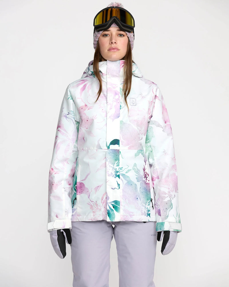Load image into Gallery viewer, Volcom Women&#39;s Bolt Insulated Snow Jacket White H0452609-WHT
