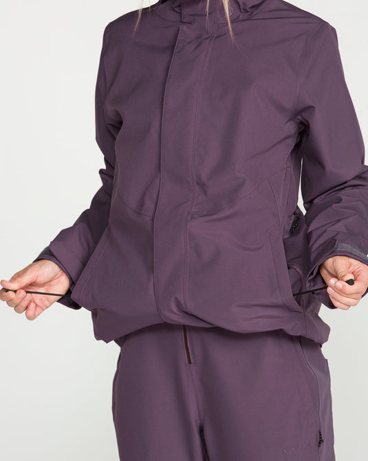Volcom Women's Stoney Shadow Insulated Jacket Arctic Dust H0452657-AD0
