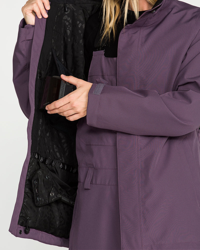 Load image into Gallery viewer, Volcom Women's Stoney Shadow Insulated Jacket Arctic Dust H0452657-AD0
