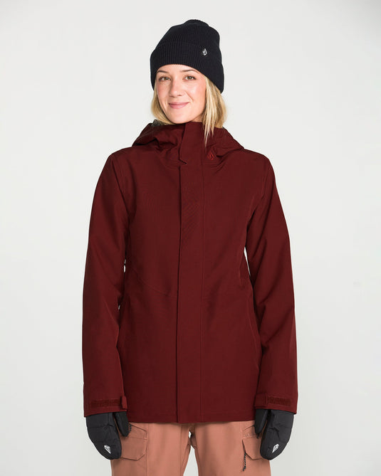 Volcom Women's Stoney Shadow Insulated Jacket Pinot H0452657-PN3