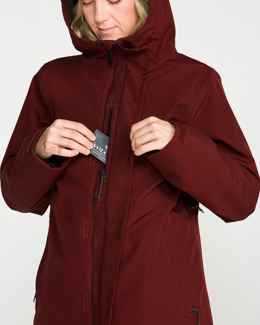 Volcom Women's Stoney Shadow Insulated Jacket Pinot H0452657-PN3