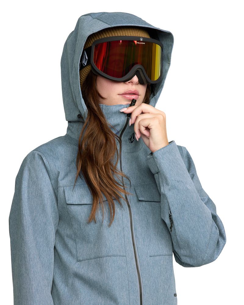 Load image into Gallery viewer, Volcom Women&#39;s Shiloh Snow Suit Denim H0652604-DEN
