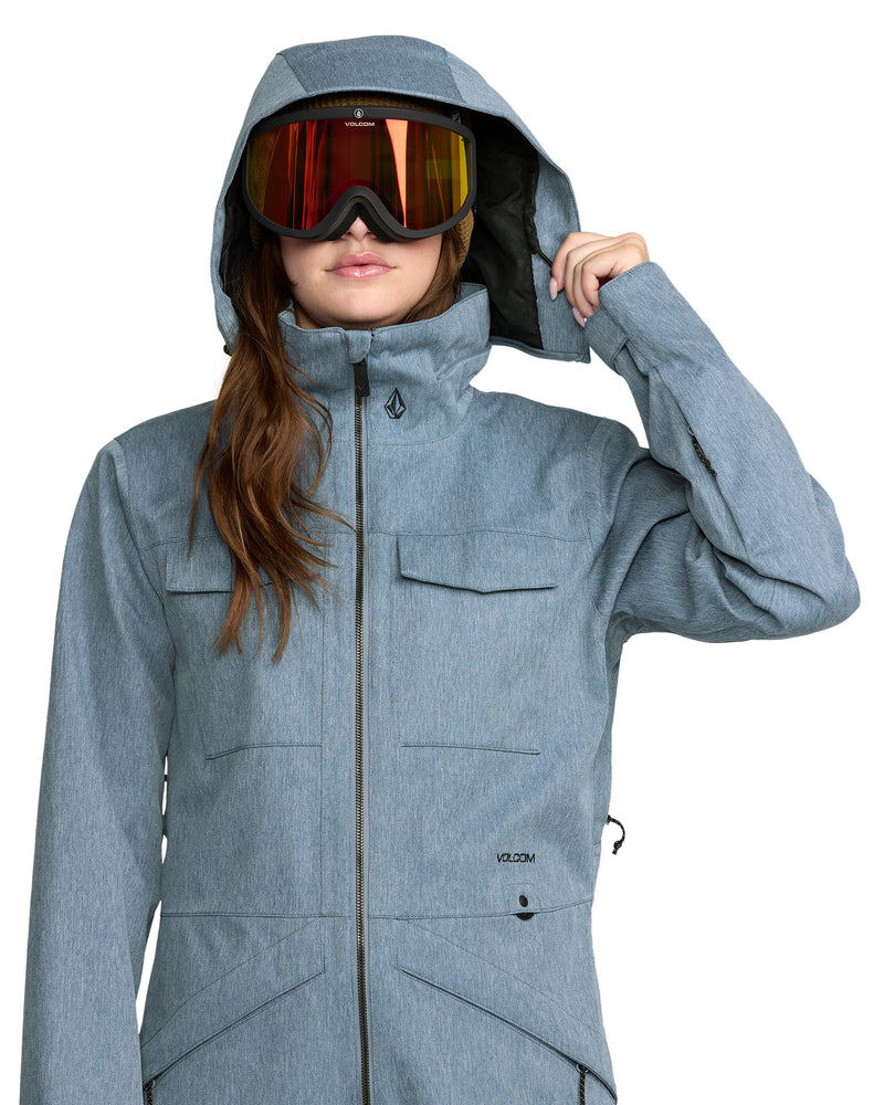 Load image into Gallery viewer, Volcom Women&#39;s Shiloh Snow Suit Denim H0652604-DEN
