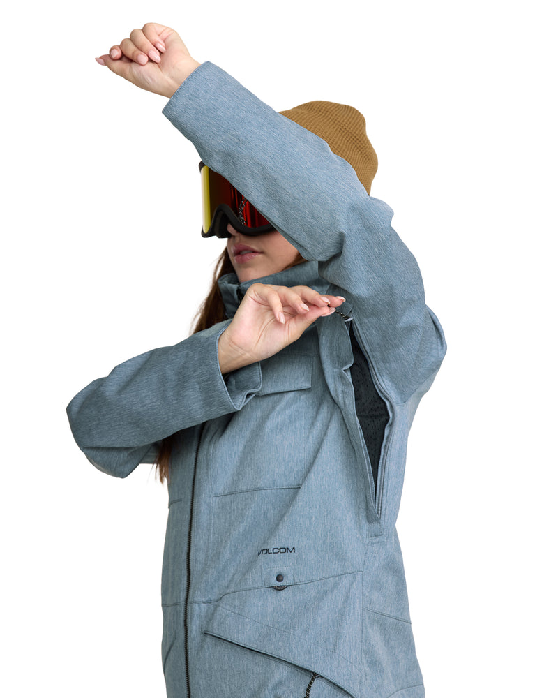 Load image into Gallery viewer, Volcom Women&#39;s Shiloh Snow Suit Denim H0652604-DEN
