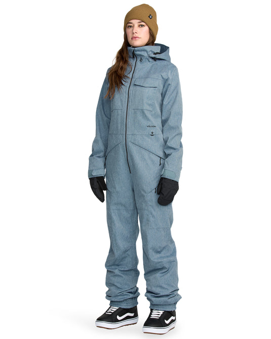 Volcom Women's Shiloh Snow Suit Denim H0652604-DEN