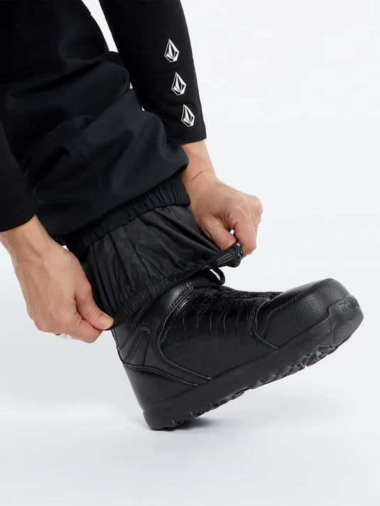 Volcom Women's Creston 3D Stretch Bib Overall Snow Pants Black H1252601-BLK