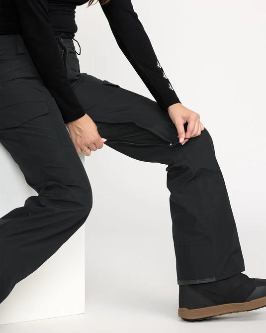 Volcom Women's Stonelark Gore-Tex Snow Pants Black H1352604-BLK