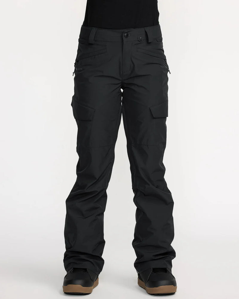 Load image into Gallery viewer, Volcom Women&#39;s Stonelark Gore-Tex Snow Pants Black H1352604-BLK
