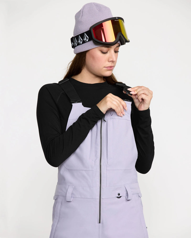 Load image into Gallery viewer, Volcom Women&#39;s Swift Bib Overall Snow Pants Lavender Aura H1352606-LVA
