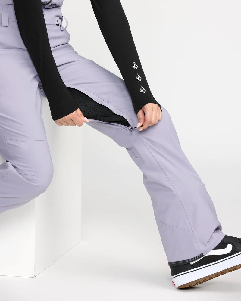 Load image into Gallery viewer, Volcom Women&#39;s Swift Bib Overall Snow Pants Lavender Aura H1352606-LVA
